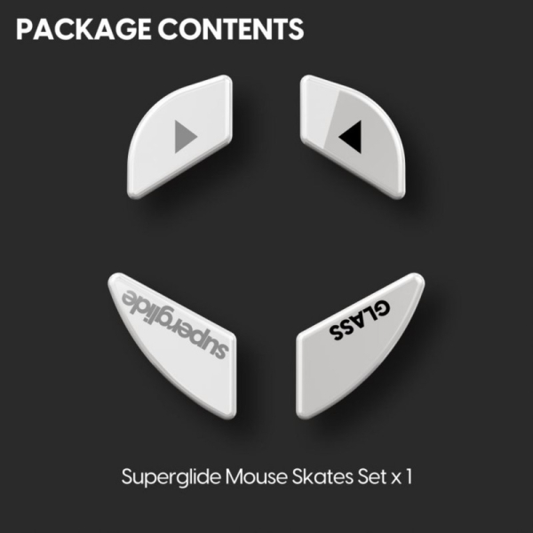 Купить Стеклянные глайдыдля мыши Pulsar Superglide для Glorious Model O/Model O White (GMOSGW)